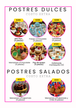 Cargar imagen en el visor de la galería, Lista de postres