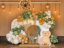 Cargar imagen en el visor de la galería, Backdrop Baby Teddy Green