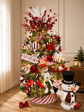 Cargar imagen en el visor de la galería, Árbol Navideño Candy Cane – Dulce Magia de Navidad