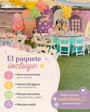 Cargar imagen en el visor de la galería, Paquete Bluey - Fiesta Infantil 50 Personas