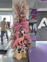 Cargar imagen en el visor de la galería, Arbolito Navideño en Renta – Estilo Pink Bow Glam