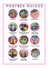 Cargar imagen en el visor de la galería, Lista de postres