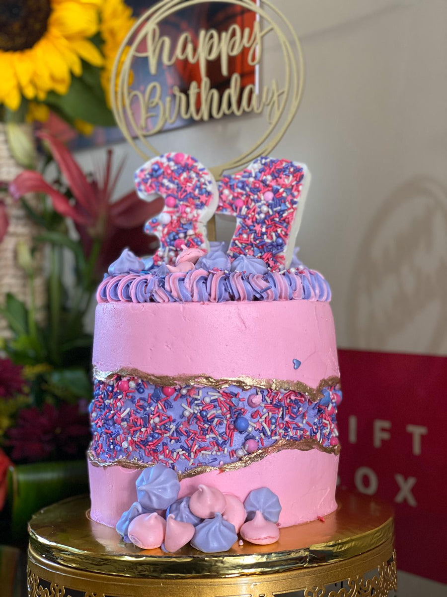 Pastel Fault Line Cake Gift Box Inc