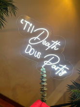 Cargar imagen en el visor de la galería, Backdrop Neon: Backdrop: 'Til Death DO US Party