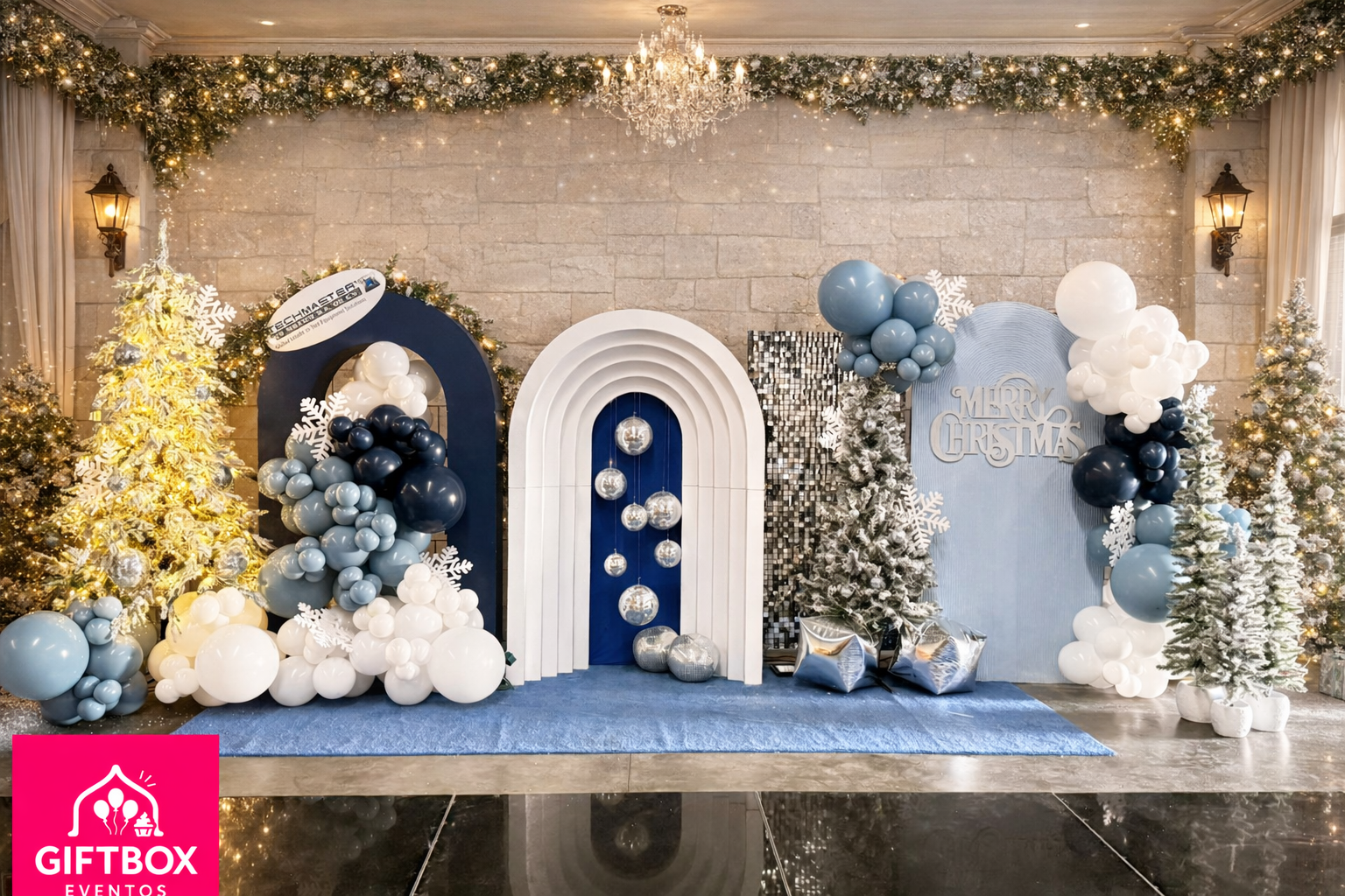 Backdrop Navideño Premium en Tijuana – Decoración Ideal para Eventos ...