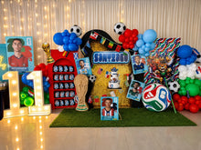 Cargar imagen en el visor de la galería, Backdrop Cumpleaños – Fútbol Mundial
