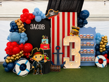Cargar imagen en el visor de la galería, Backdrop Pirata - Aventura Cumpleañera
