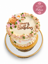 Cargar imagen en el visor de la galería, Cake Floral Happy Birthday - Entregado por el Patrón
